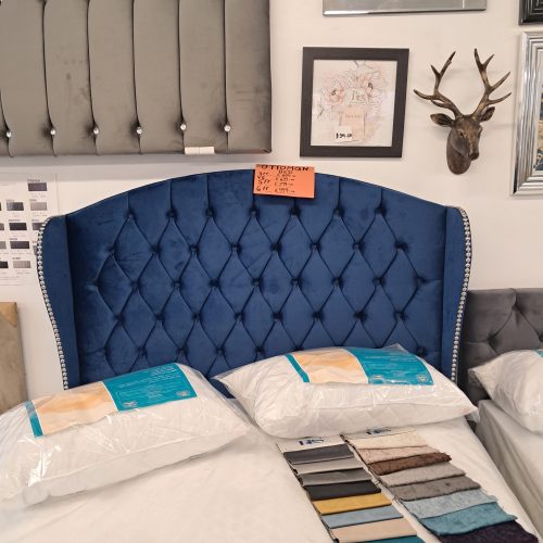 Buckingham Fabric Ottoman