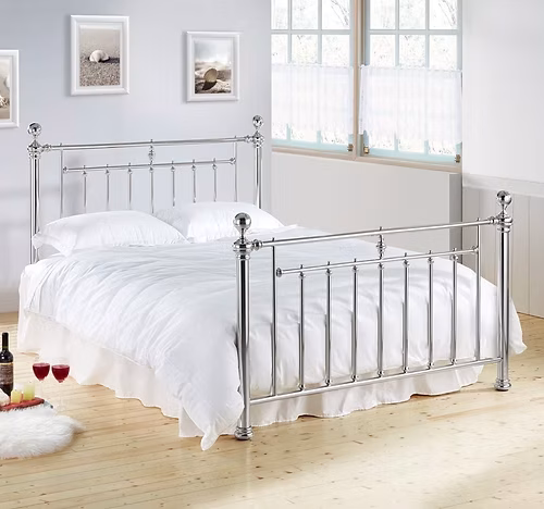 Alexander Chrome Metal Bedframe