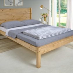 Barton Pine Wood Double Bedframe
