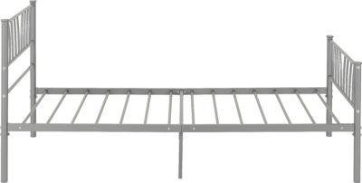 Harlow Single Metal Bed in Silver-01