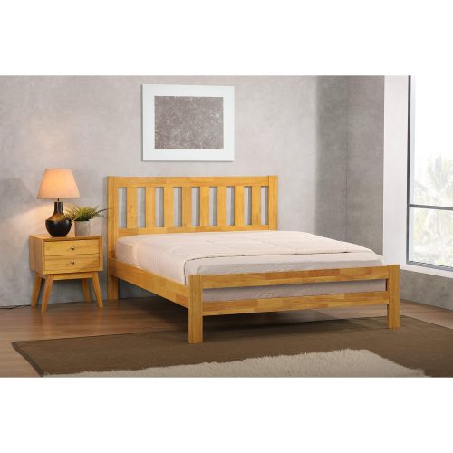 Kempton 4ft Double Bed Solid Hardwood Natural Oak