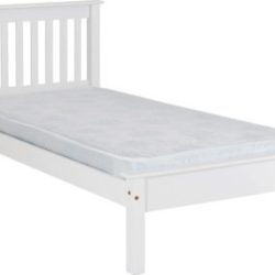 Monaco 3' Bed Low Foot End in White