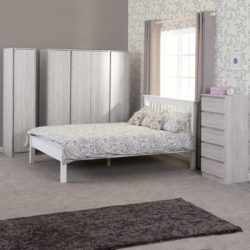 Monaco 4' Bed Low Foot End in white